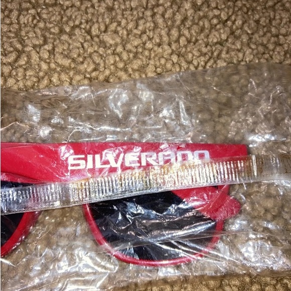 ￼Red Chevrolet Silverado Chevy Truck Sunglasses Adult  Men’s Car Show New - Picture 2 of 4